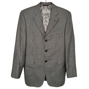 Jack Victor Collection Mens 40R Houndstooth Bamboo Wool Sport Coat Blazer Canada